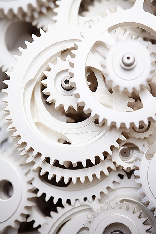 精密工廠工業(yè)機械齒輪圖片 攝影圖