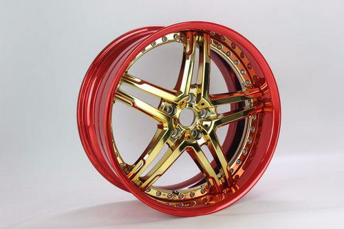 汽車輪轂電鍍雙色的是怎么噴鍍的