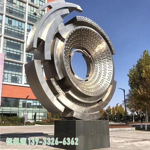 不銹鋼圓環雕塑價格 通遼白鋼雕塑圓環及導絲輪概述